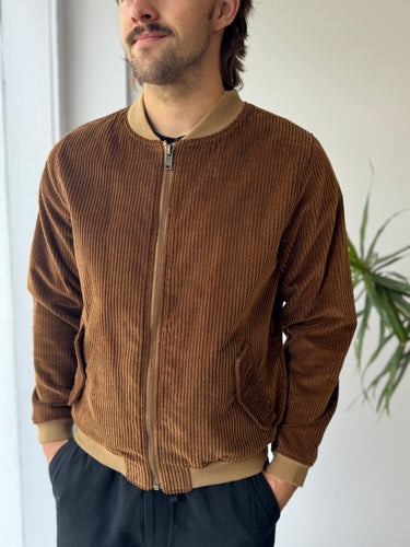 Le Mont St Michel Camel Corduroy Bomber, Men's Medium