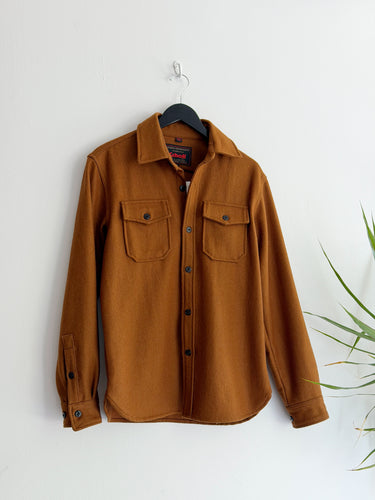 Schott Rust Shirt Jacket, Men's Small