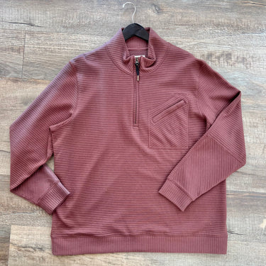 Billy Reid AS IS Quilted 1/2 Zip Transitional Pullover, Mens XXL