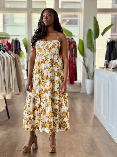 Shona Joy Bella Lined Corded Tiered Midi Dress, 8