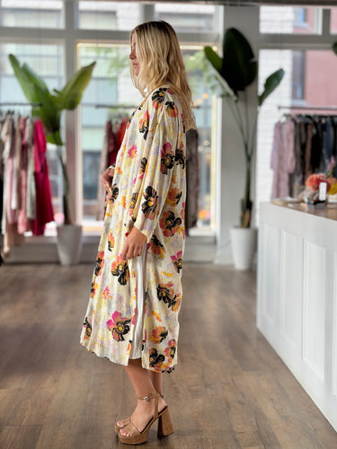 Free People NWT Floral Robe, Small