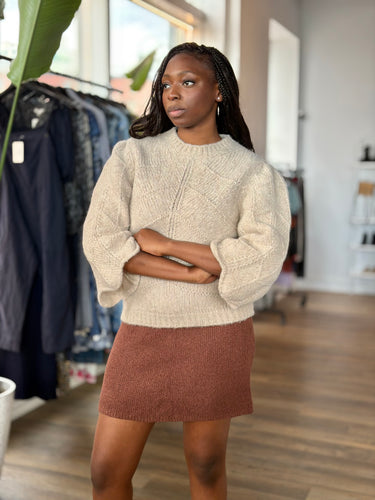 ba&sh West Texture Knit Sweater, 2/Medium