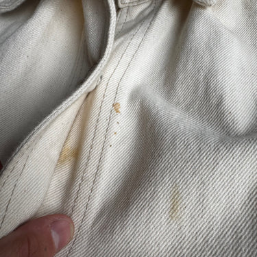B Sides AS IS Ecru Canvas Chore Coat, Small