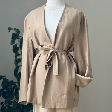 Enza Costa NWT Twill Belted Jacket in Clay, 2