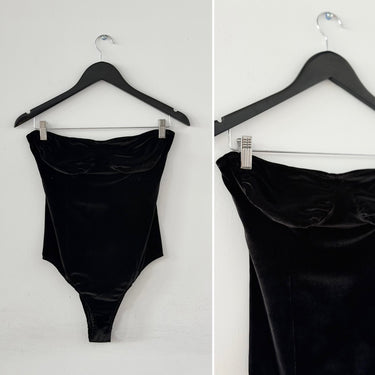 Reformation Velvet Bodysuit, Small