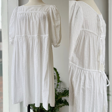Natalie Martin Ivory Tiered Dress, XSmall