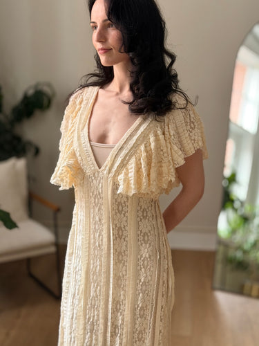 Free People Intimately Lace Dress, Large