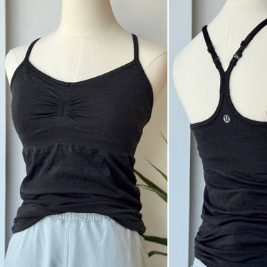Lululemon Charcoal Built In Bra Tank, Small