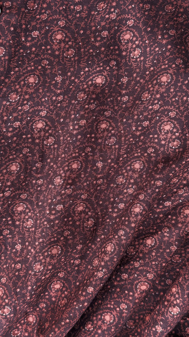 Doen Rose Blouse In Dark Burgundy, XSmall