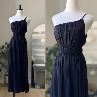 Abercrombie & Fitch Black One Shoulder Dress, Small