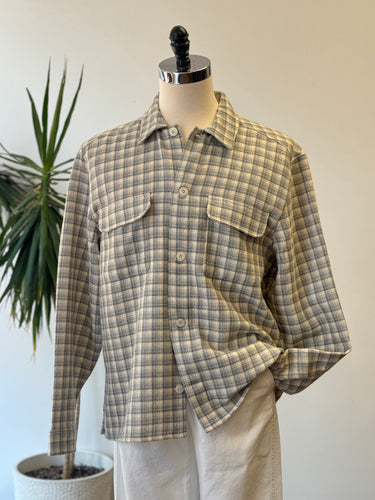 Reiss NWT Ribona Textured Check Button Up, Men's XLarge