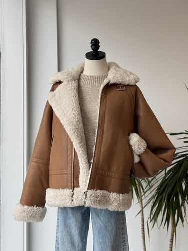 Stand Studio The Rind Faux Leather Jacket, as is- some marks, Large