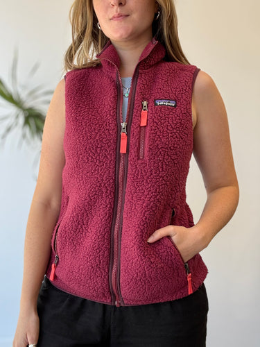 Patagonia AS IS Fuchsia Teddy Vest - general wear , Medium