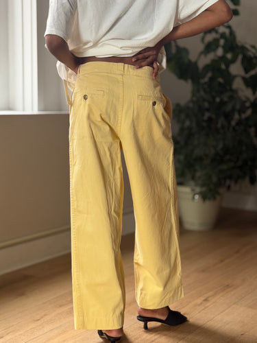 B Sides Pale Yellow Trouser Jeans, 26