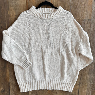 Jenni Kayne NWT Foster Cotton Sweater in Ivory, XSmall
