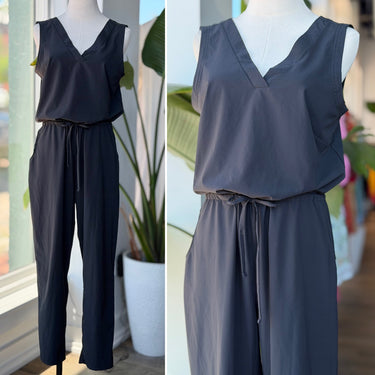 Toad & Co Charcoal Jumpsuit, Medium