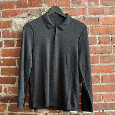 Lululemon Charcoal Wool Blend Polo Shirt, Men's XSmall