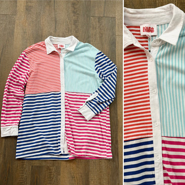 Solid & Striped Jersey Shirt, Large