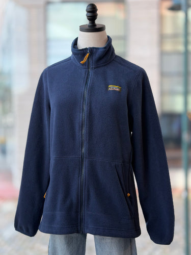 LL Bean Navy Mountain Classic Fleece, Medium