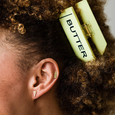 Baguette Enamel Stud Earrings