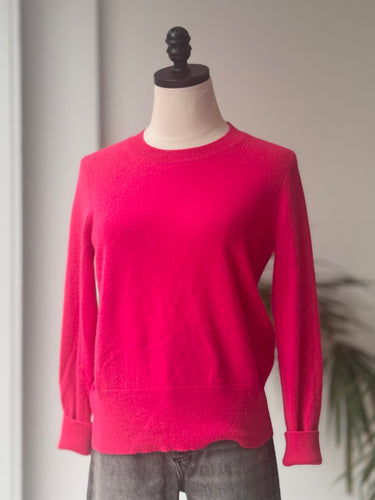J.Crew Bright Pink Cashmere Sweater, XSmall