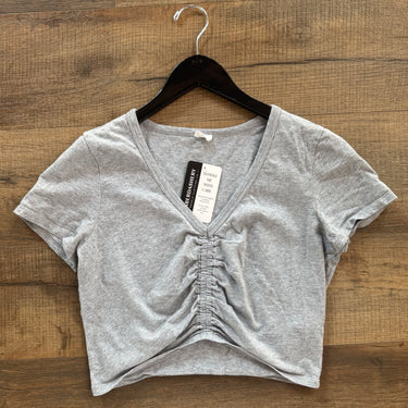 Wilfred Free Grey Scrunch Tee, Medium