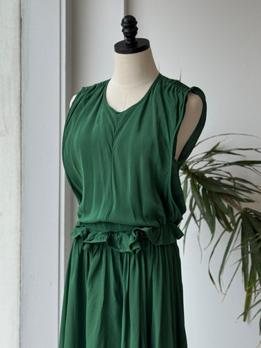 Caron Callahan Lilly Dress in Bottle Green, XSmall