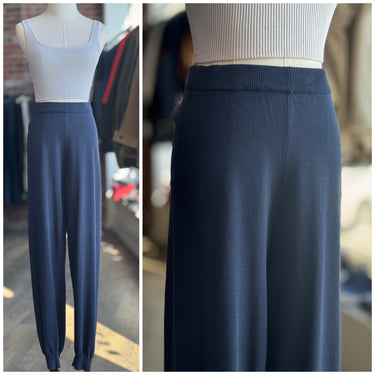 Christy Dawn Navy Lounge Knit Pants, XLarge
