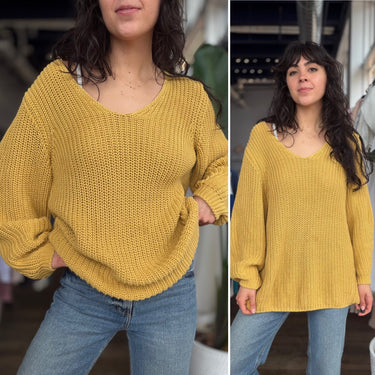 Closed Mustard Knit Sweater, Large