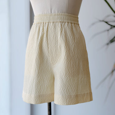 Nanushka Textured Yellow Shorts, Small
