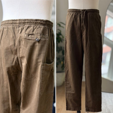 Hansen Casual Olive Drawstring Pants, Men's Small
