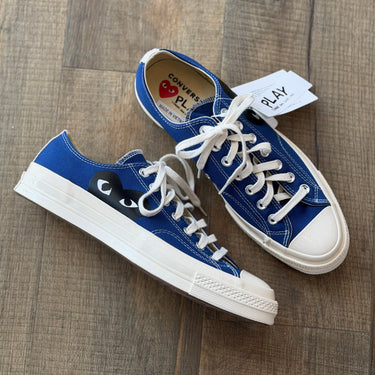 Converse x Comme Des Garcons NWT Blue Low Top Sneakers, 11
