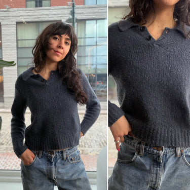 Alex Mill Blue Knit Polo as is , Small