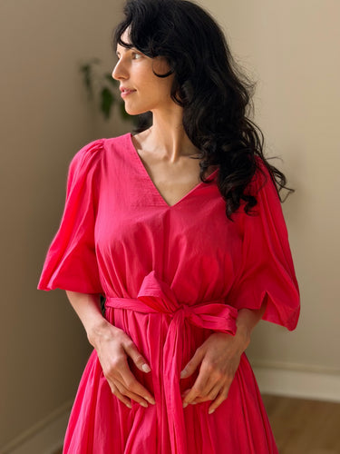 Rhode Hot Pink Marni Mini Dress, XSmall