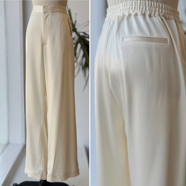 Djerf Avenue NWT Satin Pants in Ivory - AS IS, XLarge