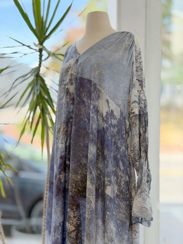 Sayaka Davis Blur Silk Blend Dress, M/L