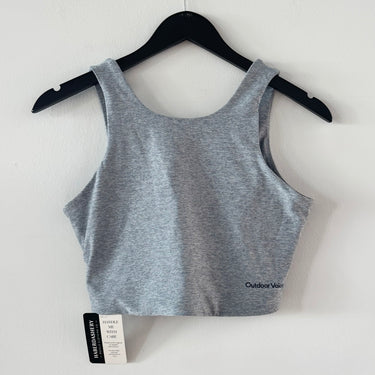 Outdoor Voices Gray Heathered Sports Bra, Small