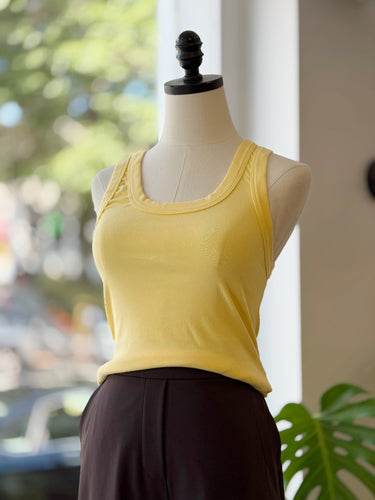 Big Bud Press Yellow Lounge Tank Top, Small