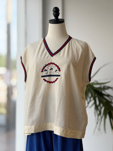 Runaway Bicycle Jaz Embroidered Shirt, Large