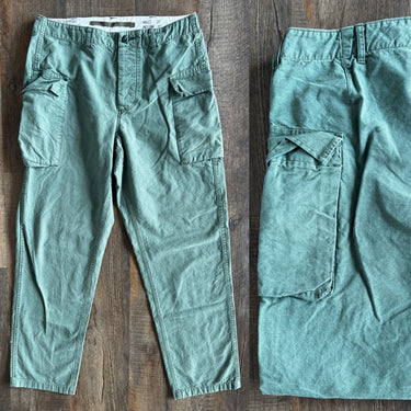 Wallace & Barnes Green Cargo Pants, Men's 32 x 32