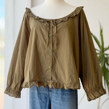 Sonderhaus NWT Olive Romeo Sleep Top, XL