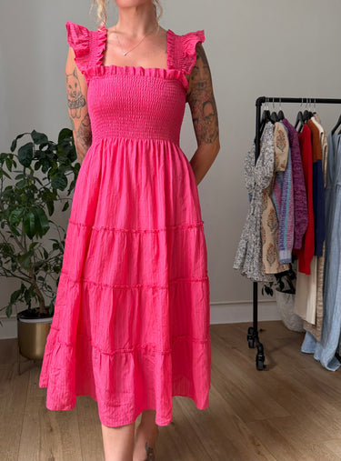 Hill House Ellie Nap Dress in Hot Pink, XSmall