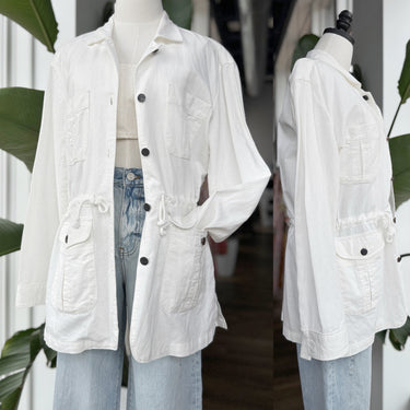 Faherty Ivory Larkspur Utility Jacket