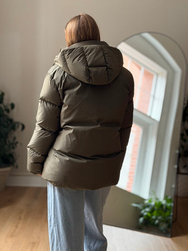 Jenni Kayne Green Resistant Down Puffer Jacket- AS IS , XXSmall