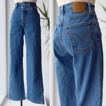 Levi's Premium Ribcage Straight Ankle Blue Jeans, 27