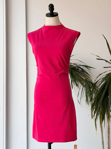 Reformation NWT Mock Neck Mini Dress in Pink, Medium