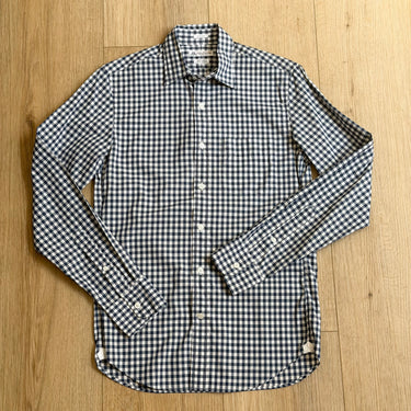 J. Crew Dark Blue Gingham Button Up, Men's XSmall