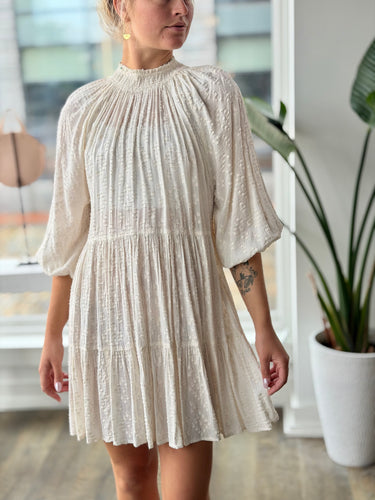 Apiece Apart NWT Cream Dubrovnik Mini Dress, 4