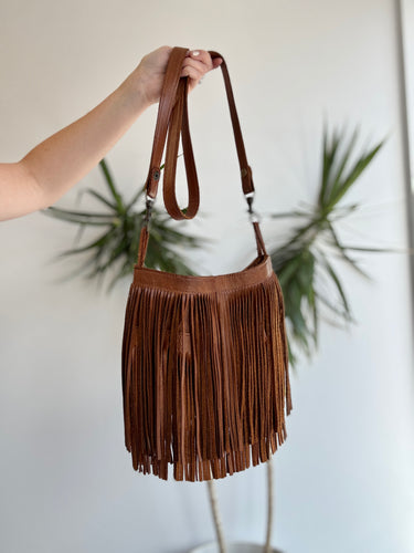McFadin Leath Fringe Bag