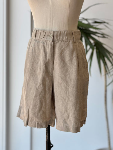 Eileen Fisher Oat Linen Shorts, Small